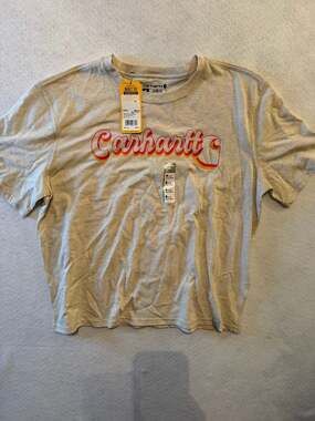 Carhartt Women's TENCEL Fiber Series Loose  Short-Sleeve Graphic T-Shirt, Sz M